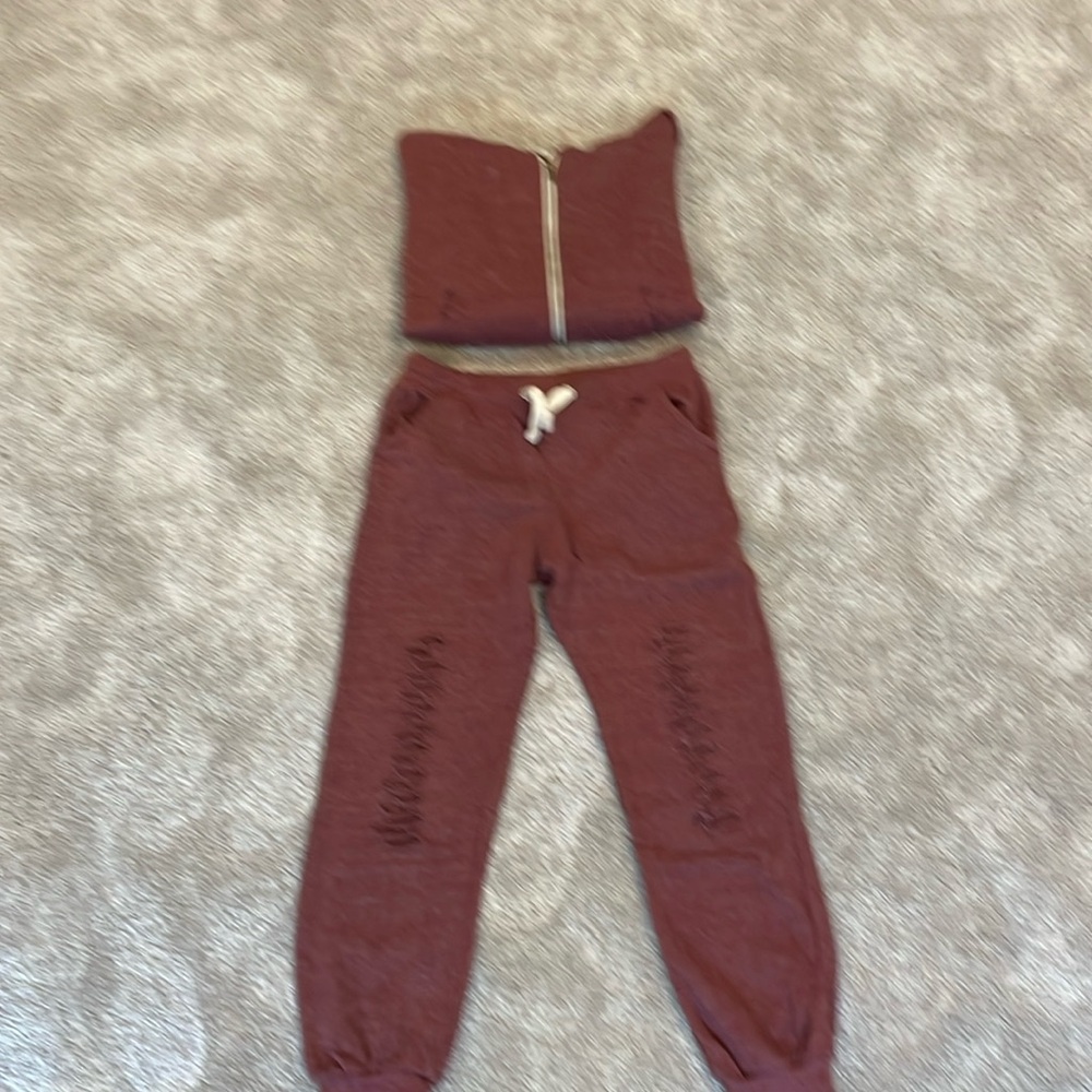 Vintage Havana girls matching jogger sweatsuit size XL
